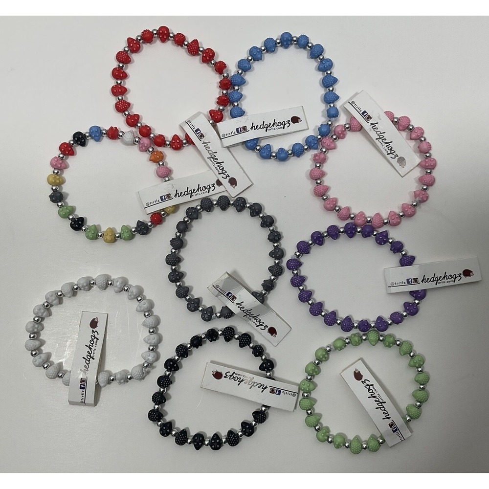 NWT Lot of 9 Hedgehogz TRRTLZ Friendship‎ Bracelets Various Colors